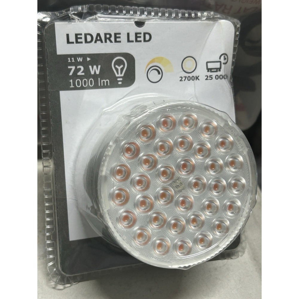 IKEA LEDARE GX53 LED Light Bulb 11W 72W 1000LM 2700K Dimmable Discontinued